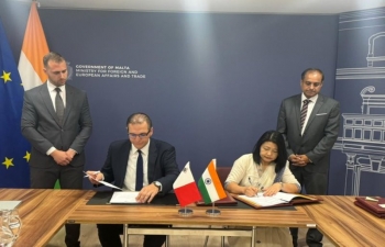Signing of Agreement on Gainful Employment of dependent members of Officers & staff of Diplomatic Mission/Consular Post